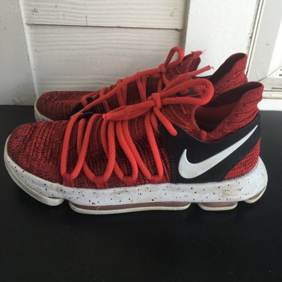 Nike Men's Zoom Kevin Durant KD 10 Red Velvet Basketball Shoes Sneakers size 8.5 - Picture 2 of 15